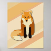 Red Orange Fox Poster (Vorne)