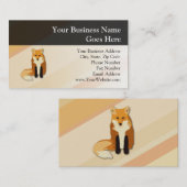 Red Orange Fox Visitenkarte (Vorne/Hinten)