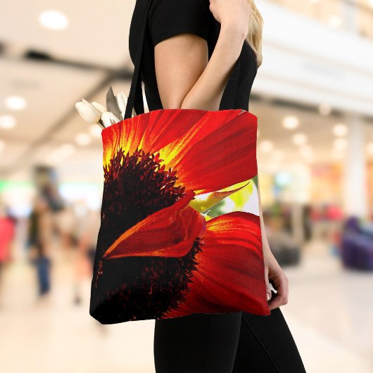 Red Orange Gerbera Daisy Foto Bold Modern Stylish Tasche