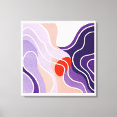 Red Orange - Große Canvas Print Leinwanddruck (Vorderseite)