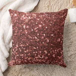 Red Orange Imitate Sequin Glitzer Throw Kissen