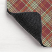 Red Orange Kariert Mousepad (Ecke)