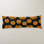 Red Orange Kiss Golden Flame Gazania Blume Seitenschläferkissen (Rückseite)