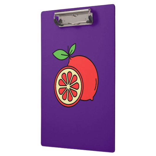 Red Orange Klemmbrett (Links)