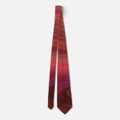 Red & Orange Marble Strata Men Neckties Krawatte (Rückseite)