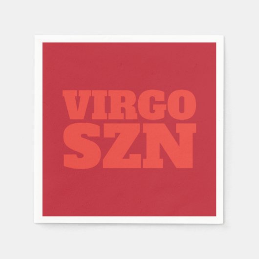 Red Orange OMG Es ist Virgo SZN Cool Serviette (Vorderseite)