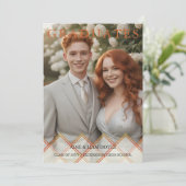 Red Orange Overlay Transparency Shapes Photo Grads Einladung (Stehend Vorderseite)