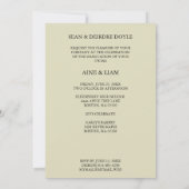 Red Orange Overlay Transparency Shapes Photo Grads Einladung (Rückseite)