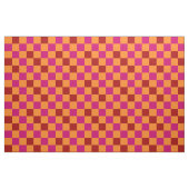 Red Orange Pink Checkered Pattern Design  Stoff (Fat Quarter (45,7 x 55,9 cm))