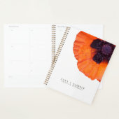 Red Orange Poppy Personalised 2026 Planer (Anzeige)