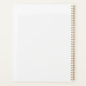 Red Orange Poppy Personalised 2026 Planer (Rückseite)