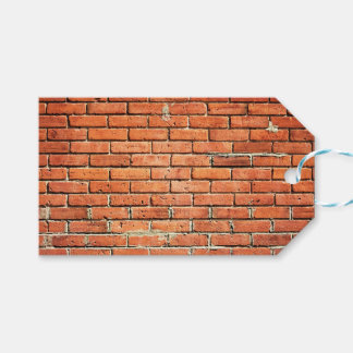 Red Orange Small Brick Wall Geschenkanhänger