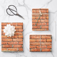 Red Orange Small Brick Wall