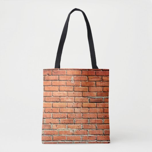Red Orange Small Brick Wall Urban Tasche (Vorderseite)