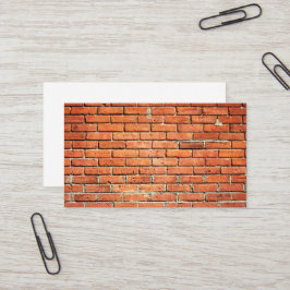 Red Orange Small Brick Wall Urban Visitenkarte