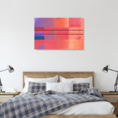 Red & Orange - Street Art Collection Leinwanddruck (Insitu (Schlafzimmer))