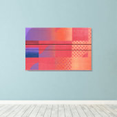 Red & Orange - Street Art Collection Leinwanddruck (Insitu (Holzboden))