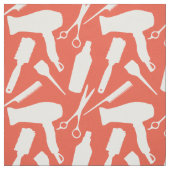 Red Orange Stylist Tools Haarstylist Friseur Salon Stoff (Muster)
