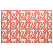 Red Orange Stylist Tools Haarstylist Friseur Salon Stoff (Fat Quarter (45,7 x 55,9 cm))