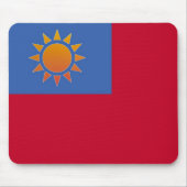 Red Orange Sun Mouse Pad Mousepad (Vorne)