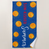 Red Orange Sunset Summer Strandtuch (Vorderseite)