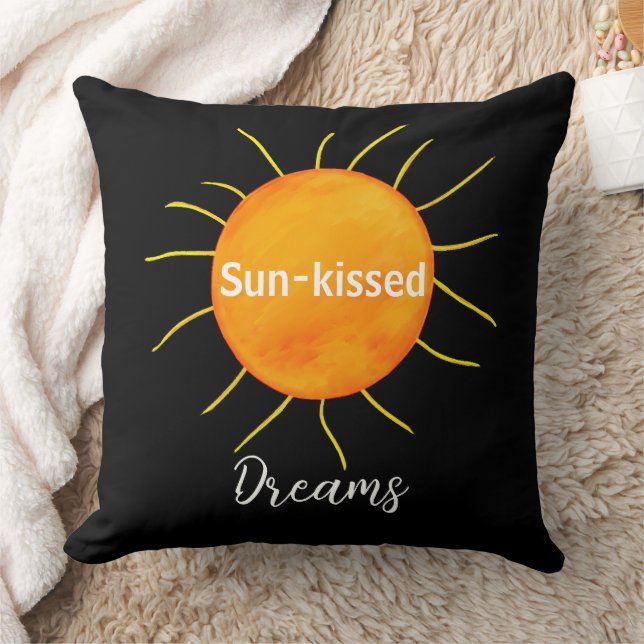 Red Orange Sunset Sun Kissed Dreams Kissen (Decke)