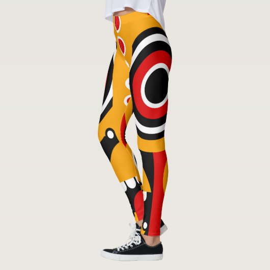 Red Orange Tiki Leggings (Links)