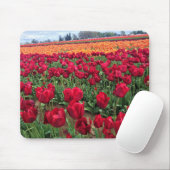 Red & Orange Tulip Field, Oregon Mousepad (Mit Mouse)