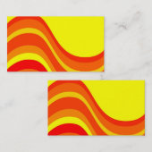 Red Orange und Yellow Visitenkarte (Vorne/Hinten)