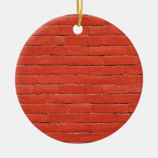 Red Orange Wall Keramikornament (Vorne)