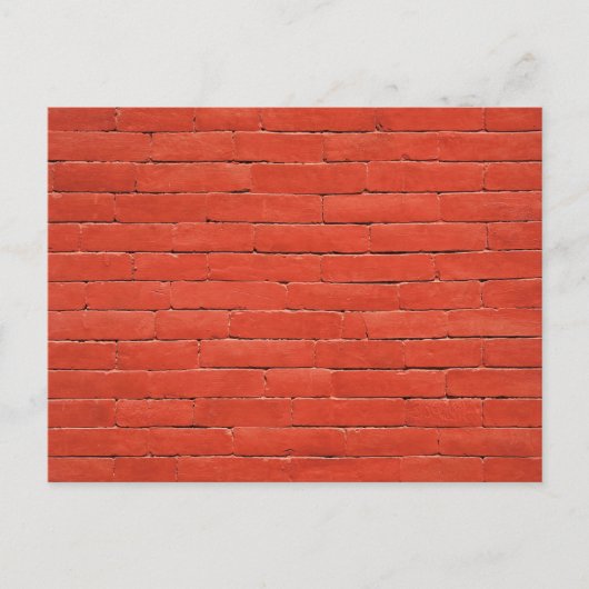 Red Orange Wall Postkarte (Vorderseite)