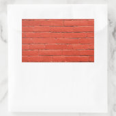 Red Orange Wall Rechteckiger Aufkleber (Tasche)