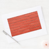 Red Orange Wall Rechteckiger Aufkleber (Umschlag)