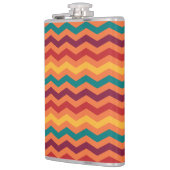 RED ORANGE YELLOW AQUAMARIN BURGUNDY ZIG ZAG STRIP FLACHMANN (Links)