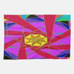 Red Orange Yellow Blue Lavender Welcher Weg? Geschirrtuch