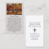 Red Orange Yellow Green Safely Home Sympathy Visitenkarte (Vorne/Hinten)