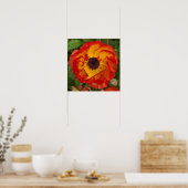 Red Orange Yellow Poppa Wall Art Poster (Küche)