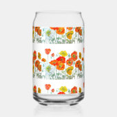 Red Orange Yellow Poppy Flowers Poppies Flower Dosenglas (Rückseite)