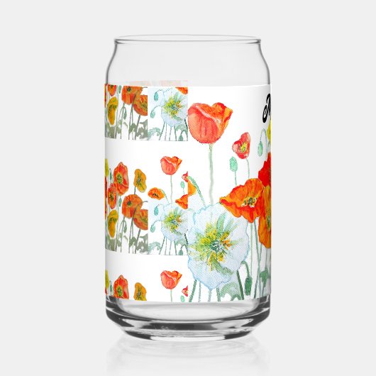 Red Orange Yellow Poppy Flowers Poppies Flower Dosenglas (Rechts)