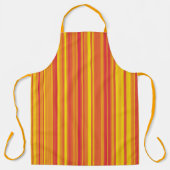 Red Orange Yellow Stripes Seamless Pattern Schürze (Vorderseite)