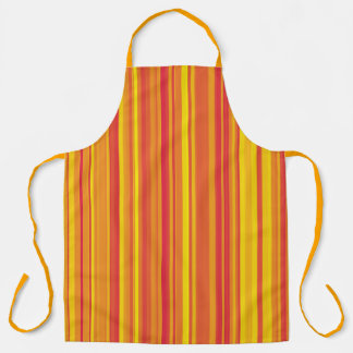 Red Orange Yellow Stripes Seamless Pattern Schürze