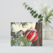 Red Orb Postcard Postkarte (Stehend Vorderseite)