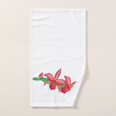 Red Orchid Badhandtuch Set (Handtuch)
