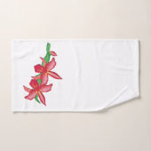 Red Orchid Badhandtuch Set (Handtuch)