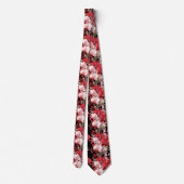 Red Orchid Blume Neck Tie Krawatte (Rückseite)