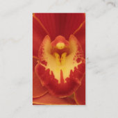 Red Orchid Business Card Visitenkarte (Rückseite)