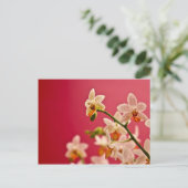 Red Orchid Postcard Postkarte (Stehend Vorderseite)