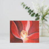 Red Orchid Postkarte (Stehend Vorderseite)