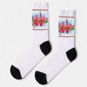 Red Orchid Socken (Linkes Detail)