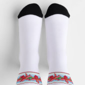 Red Orchid Socken (Oben)